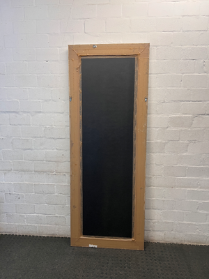 Ornate Full-Length Silver Mirror — Good Condition