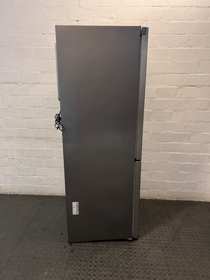 Samsung Silver Fridge Freezer with Water Dispenser — Good Working Order; Used Fair Condition