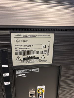 Sleek Black Flat Screen Television — Working Well in Fair Used Condition
