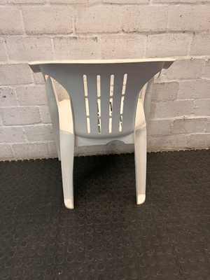 Classic White Plastic Armchair