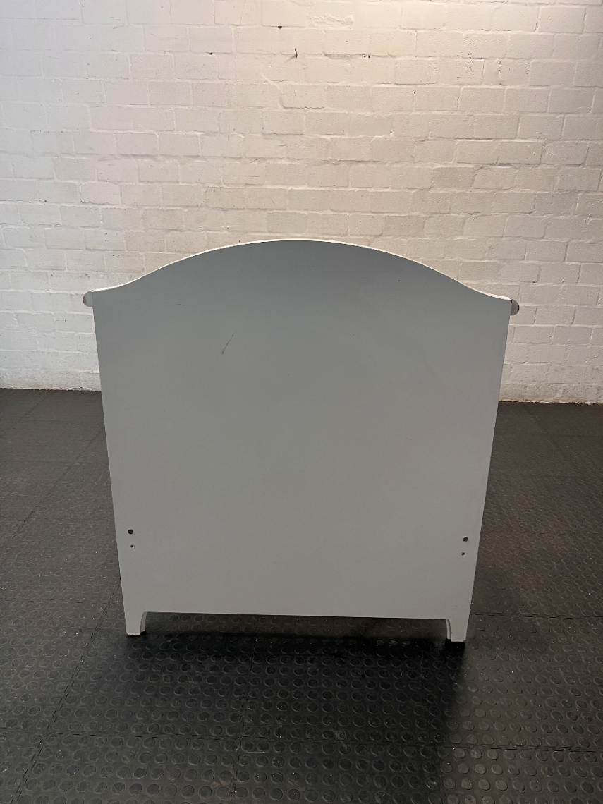 White Single Bed Frame with Slatted Base — Used Overall Good Condition