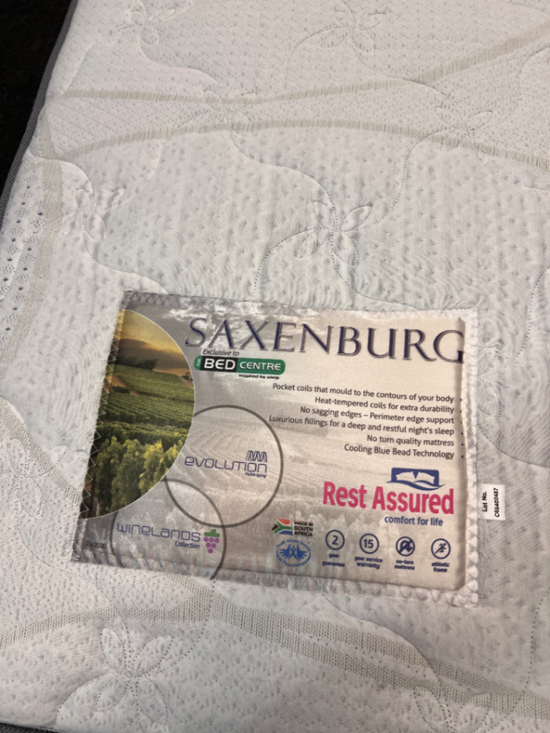 Queen Size Rest Assured Saxenburg Mattress — Well Used Condition