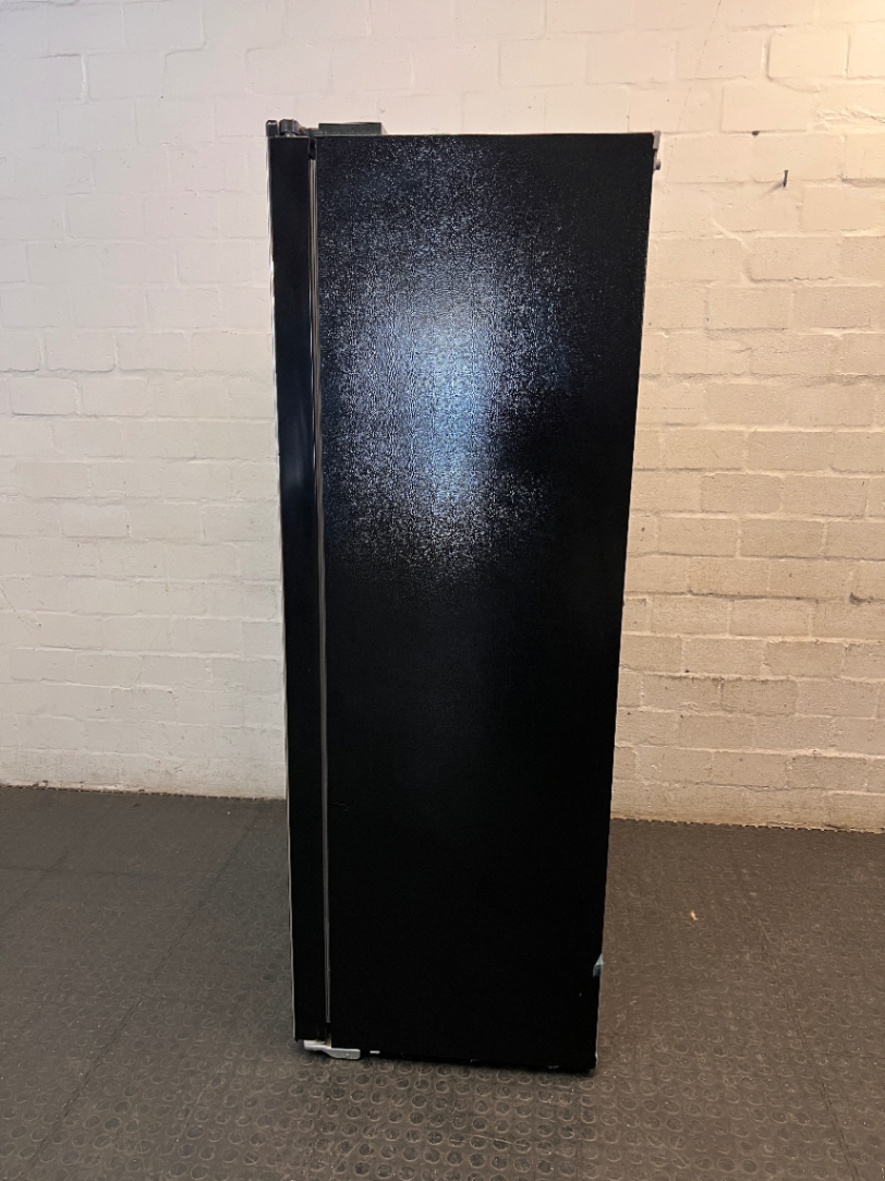 Defy Black Side-by-Side Fridge-Freezer with Dispenser — Good Working Order