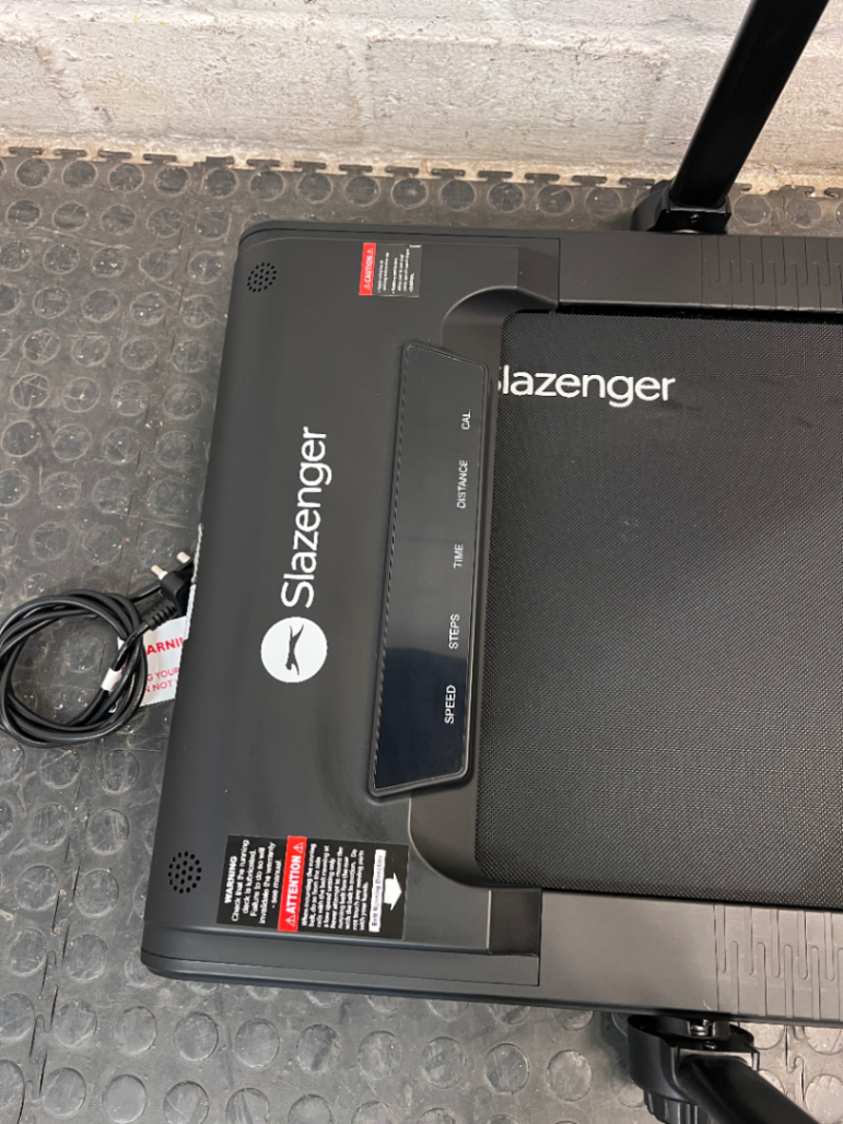 Slazenger Black Walking Pad Treadmill with Handrail — Good Working Order
