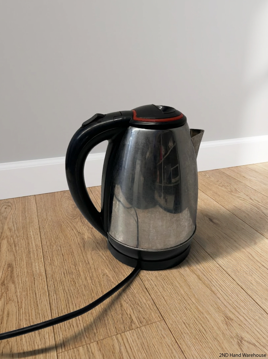 Stainless Steel Cordless Electric Kettle — Good Working Order - 2ndhandwarehouse.com