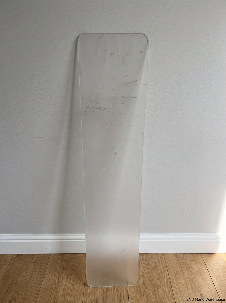 Frosted Acrylic Desk Privacy Divider - Used Fair Condition - 2ndhandwarehouse.com