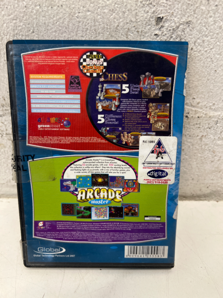 eGames 3D Chess & Arcade Master PC Double Pack - Vintage CD-ROM Set - 2ndhandwarehouse.com