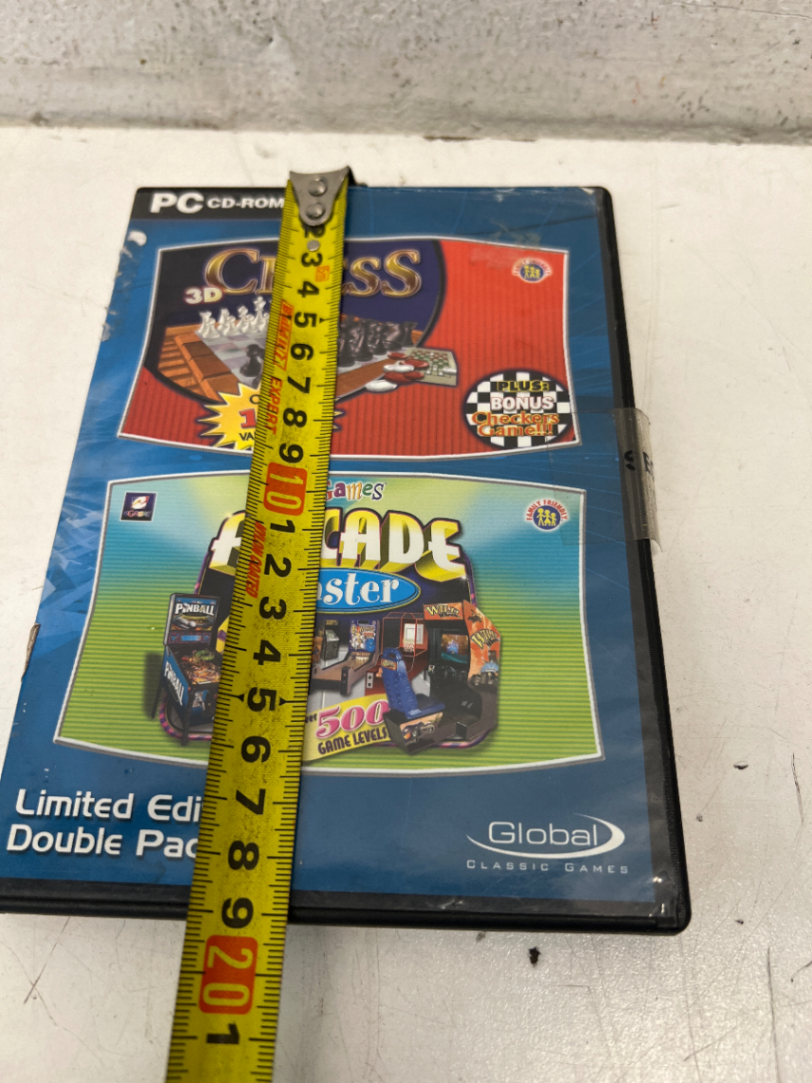 eGames 3D Chess & Arcade Master PC Double Pack - Vintage CD-ROM Set - 2ndhandwarehouse.com