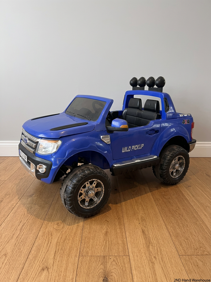 Blue Wild Pickup Kids 4x4 Ride-On Toy
