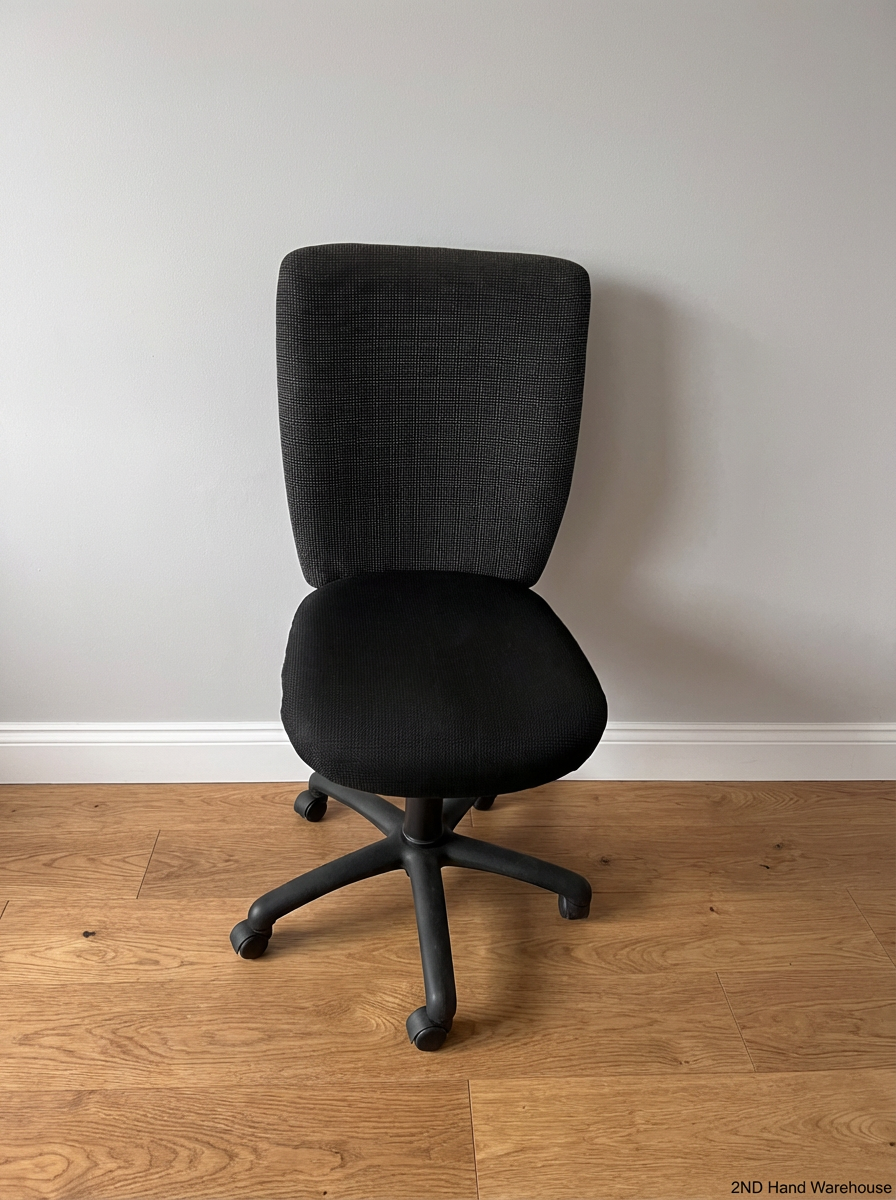 Mid Back Office Chair - Missing Armrests - 2ndhandwarehouse.com