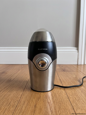 Platinum Stainless Steel Coffee Grinder - 2ndhandwarehouse.com