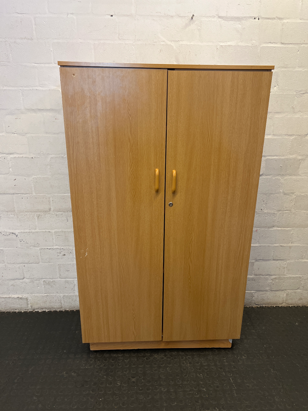Functional Wood-Look Two-Door Storage Cupboard - 2ndhandwarehouse.com