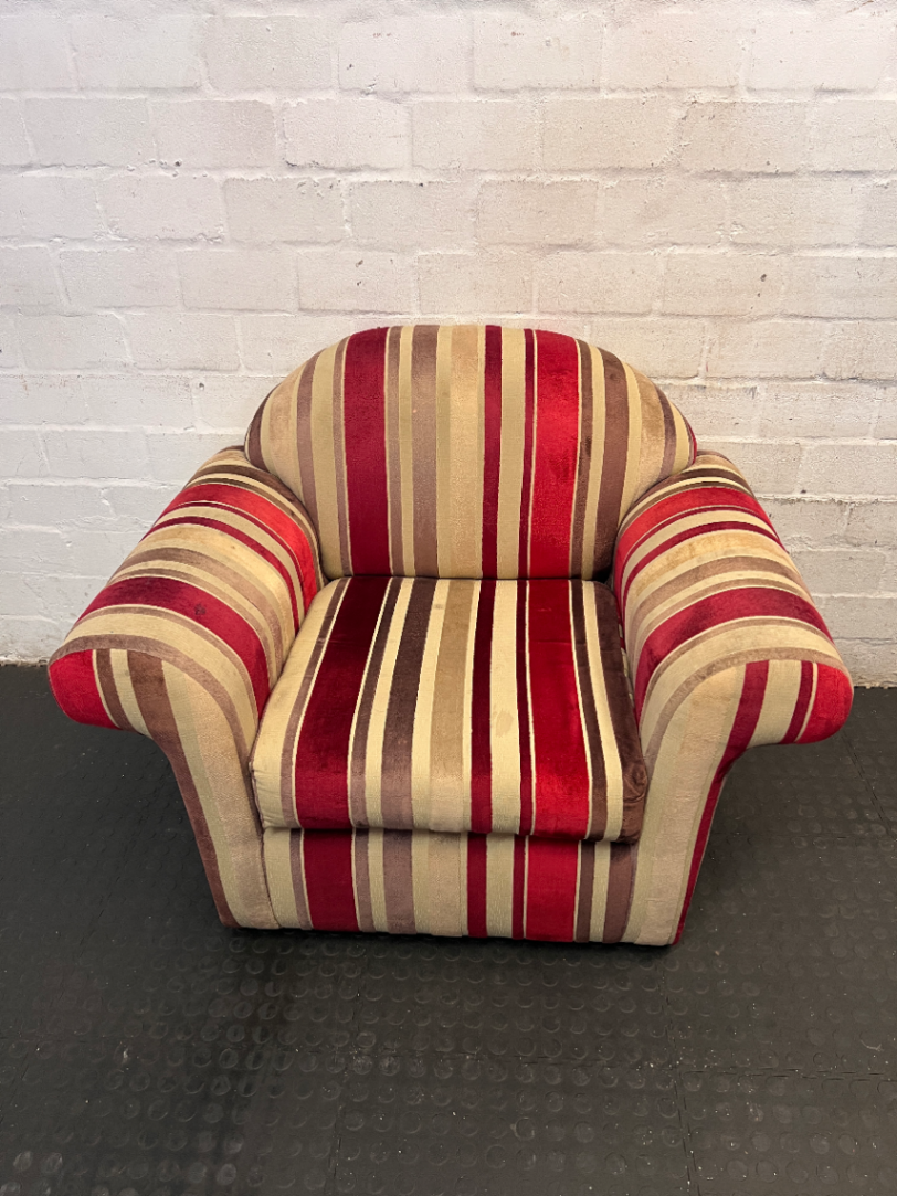 Stripped 1-Seater Armchair - Fair Condition with Surface Marks - 2ndhandwarehouse.com