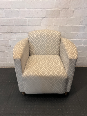 Pair of Coricraft Tub Chairs - Frayed & Stained Fabric - 2ndhandwarehouse.com