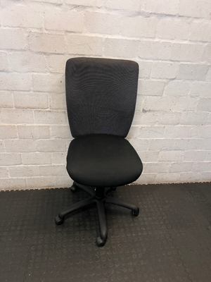 Mid Back Office Chair - Missing Armrests - 2ndhandwarehouse.com
