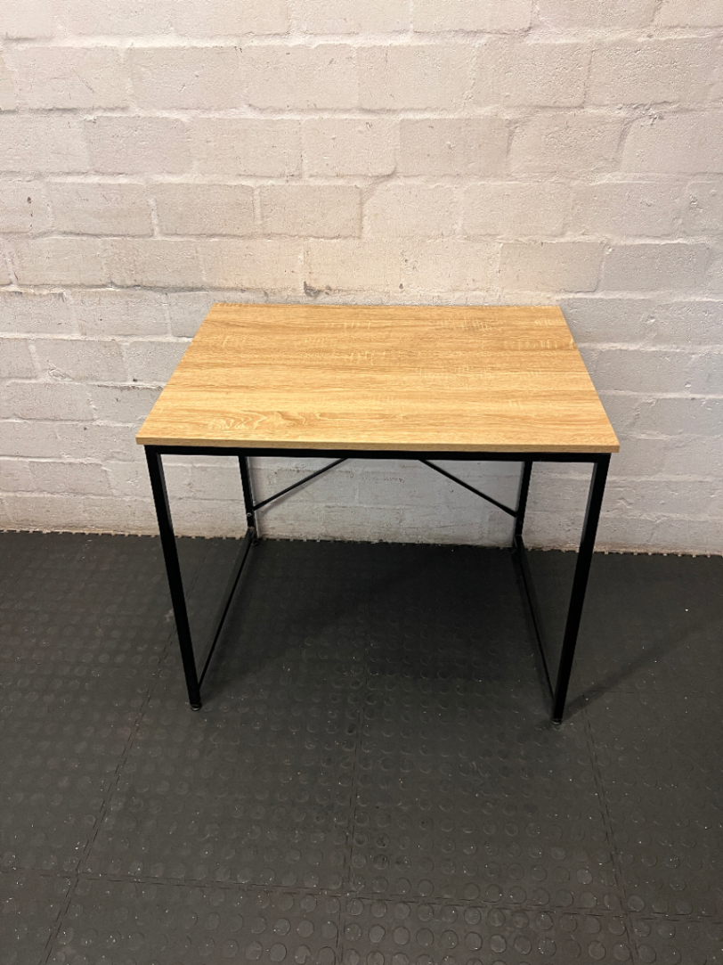 Industrial Style Side Table - Markings on Top - 2ndhandwarehouse.com