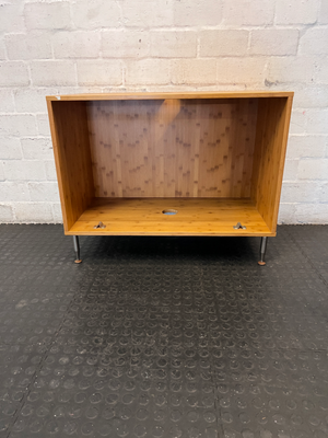 Bamboo-Style Organiser Unit — Damaged Underneath - 2ndhandwarehouse.com