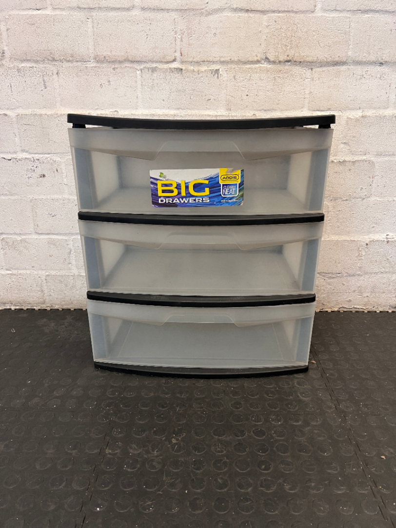 Addis 3-Drawer Plastic Storage Unit - 2ndhandwarehouse.com