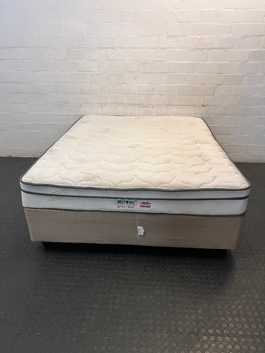 Restonic Ortho-Rest Queen Base Set — Used - Fair Condition - 2ndhandwarehouse.com