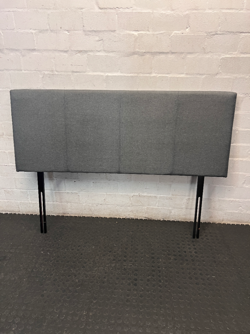 Charcoal Grey Padded Queen Headboard - 2ndhandwarehouse.com