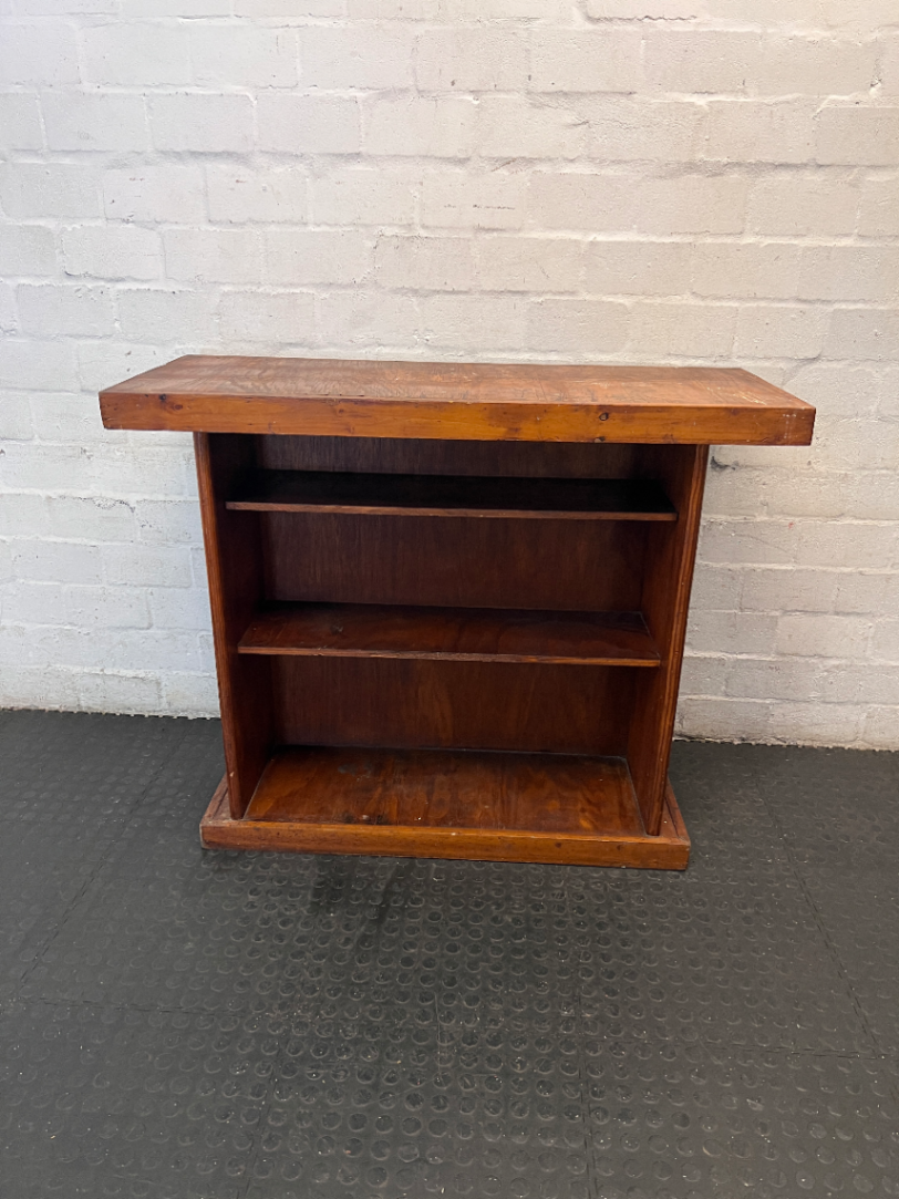 Vintage Solid Wood Bar Counter with Shelving — Minor Surface S - 2ndhandwarehouse.com