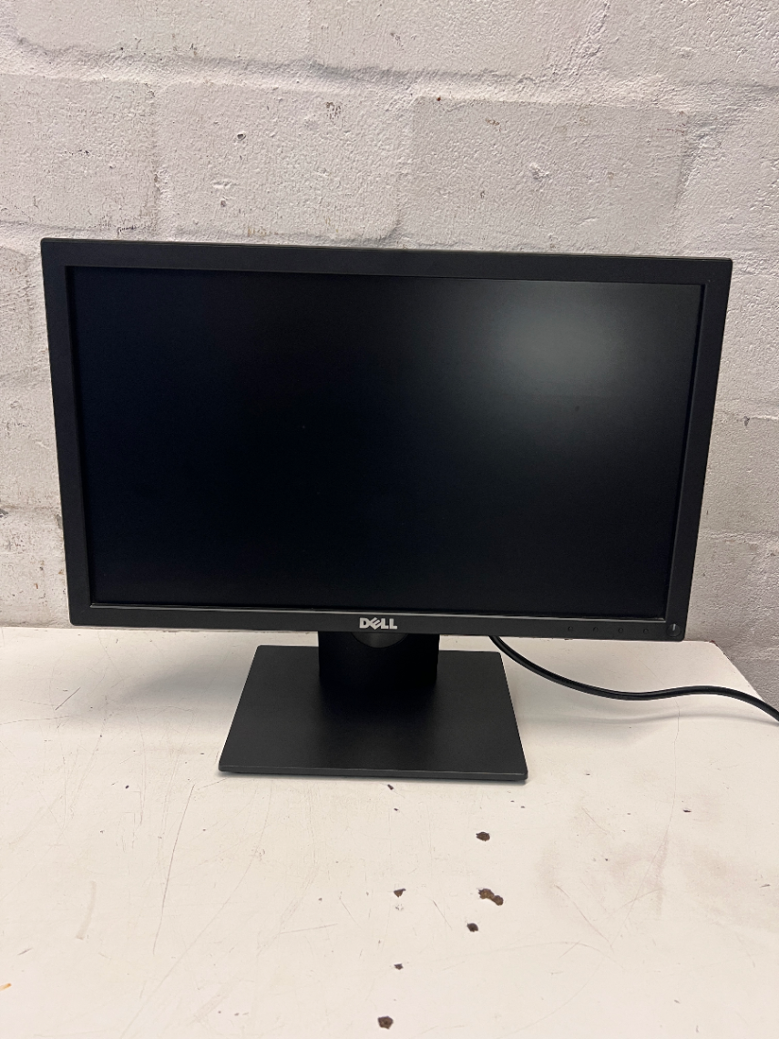 Black Dell Computer Monitor on Pedestal Stand — Good Working O - 2ndhandwarehouse.com