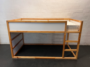 IKEA KURA Reversible Wooden Bunk Bed With Mattress — Good Working Order