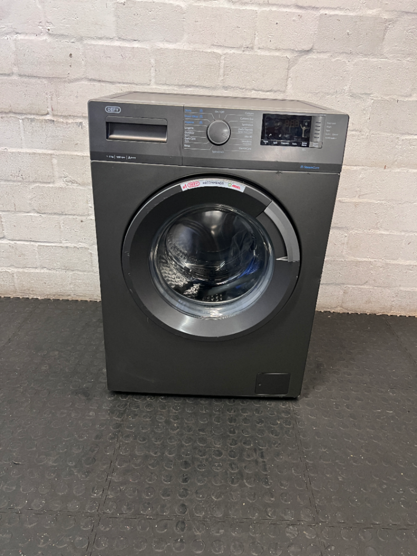 Defy Front Loader Washing Machine in Manhattan Grey — Good Working Order