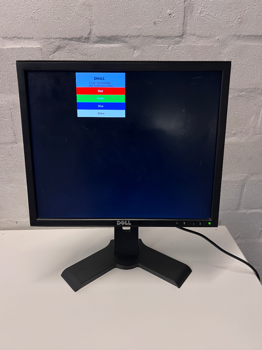Black Dell Computer Monitor with Stand — Good Working Order - 2ndhandwarehouse.com