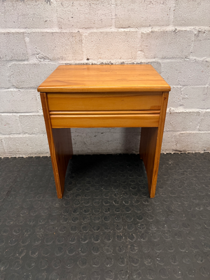 Pine Finished Storage Stool