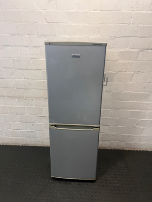 Hisense Silver Bottom-Mount Fridge-Freezer — Working Well, Fair Exterior Condition