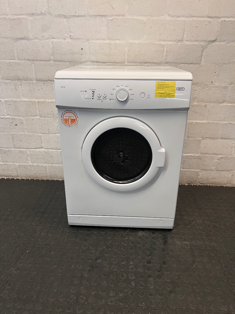 Defy White Front-Load Tumble Dryer — Good Working Order