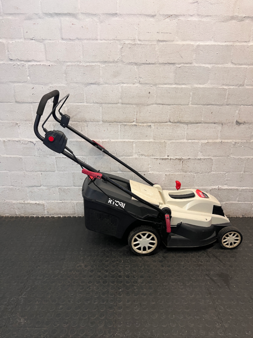 Ryobi Electric Lawn Mower with Grass Catcher — Good Working Order; Fair Used Condition