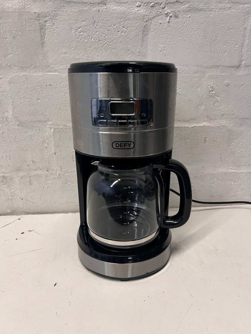 Defy Stainless Steel Digital Filter Coffee Machine — Good Working Order with General Wear