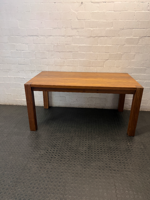 Weylandts Brown Wood Dining Table — Minor Scratches on Side Legs