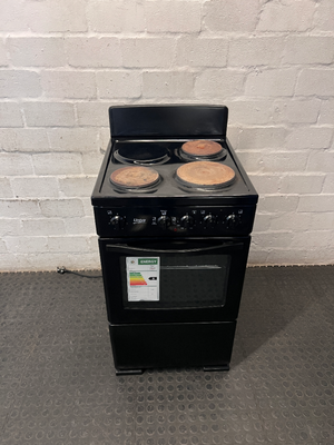 Univa 3-Plate Plug-In Electric Stove in Black — Good Working Order
