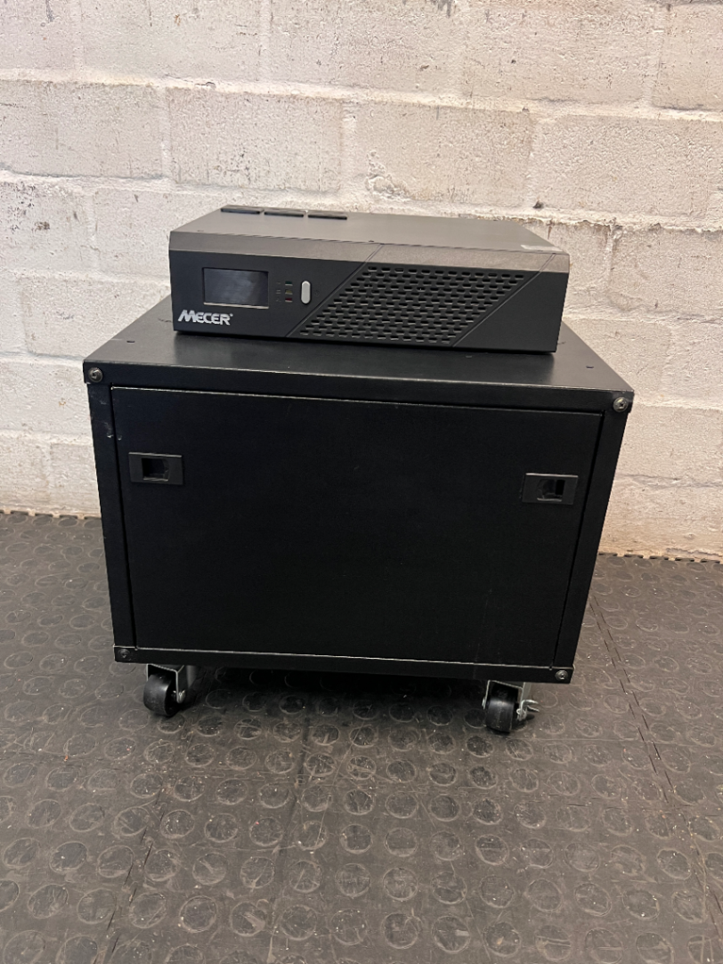 Mecer Inverter with Mobile Battery Cabinet — Good Working Order