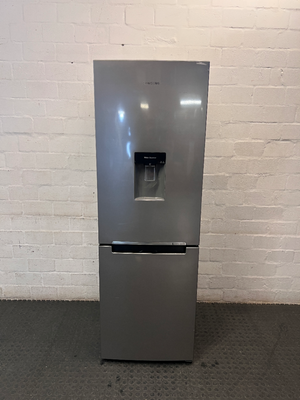 Samsung Silver Fridge Freezer with Water Dispenser — Good Working Order; Used Fair Condition