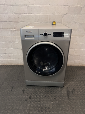 Whirlpool Silver Front Loader Washing Machine — Good Working Order