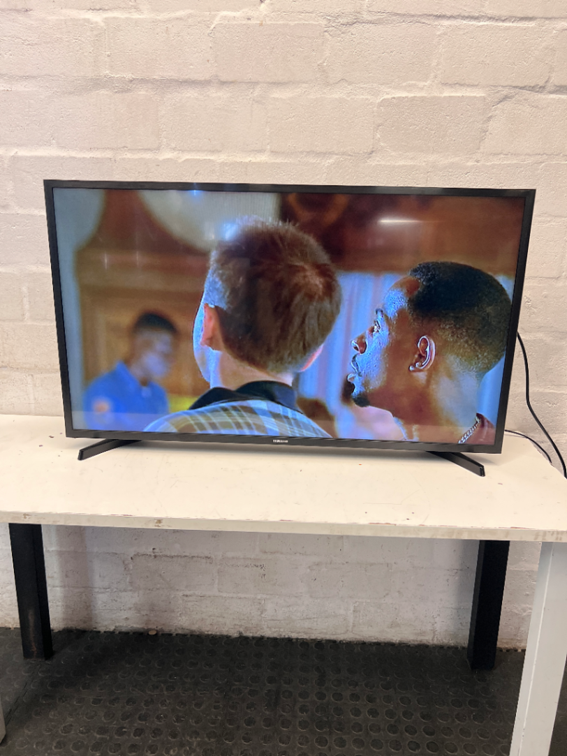 Sleek Black Flat Screen Television — Working Well in Fair Used Condition