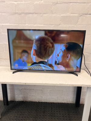 Sleek Black Flat Screen Television — Working Well in Fair Used Condition