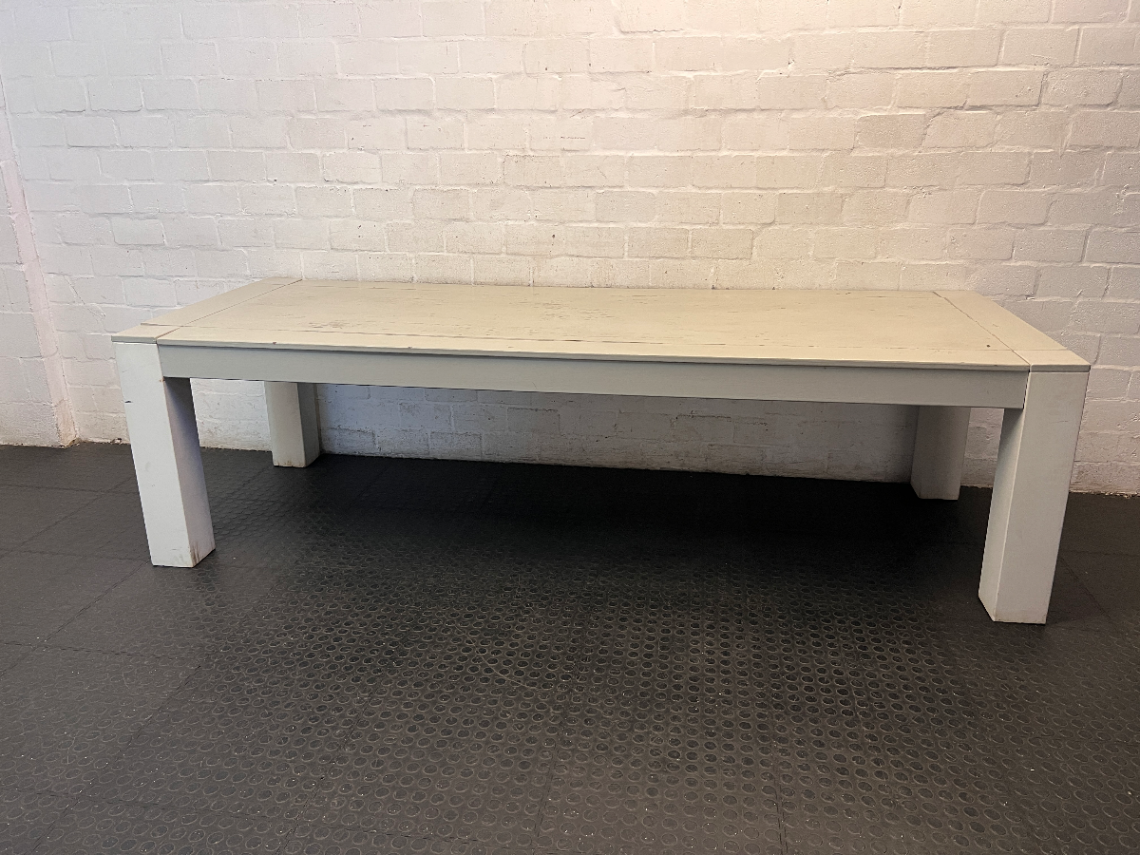 Coricraft White Wooden Dining Table — Good Used Condition