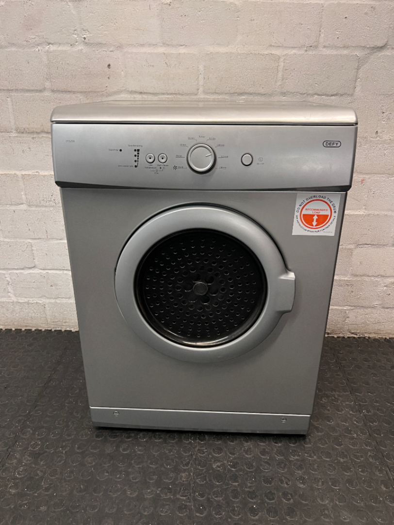 Defy Silver Front-Loading Tumble Dryer — Working Order; Tumble Dryer Unit
