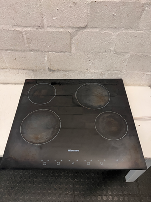 Hisense 4-Plate Touch Control Ceramic Hob — Good Working Order with Surface Grime