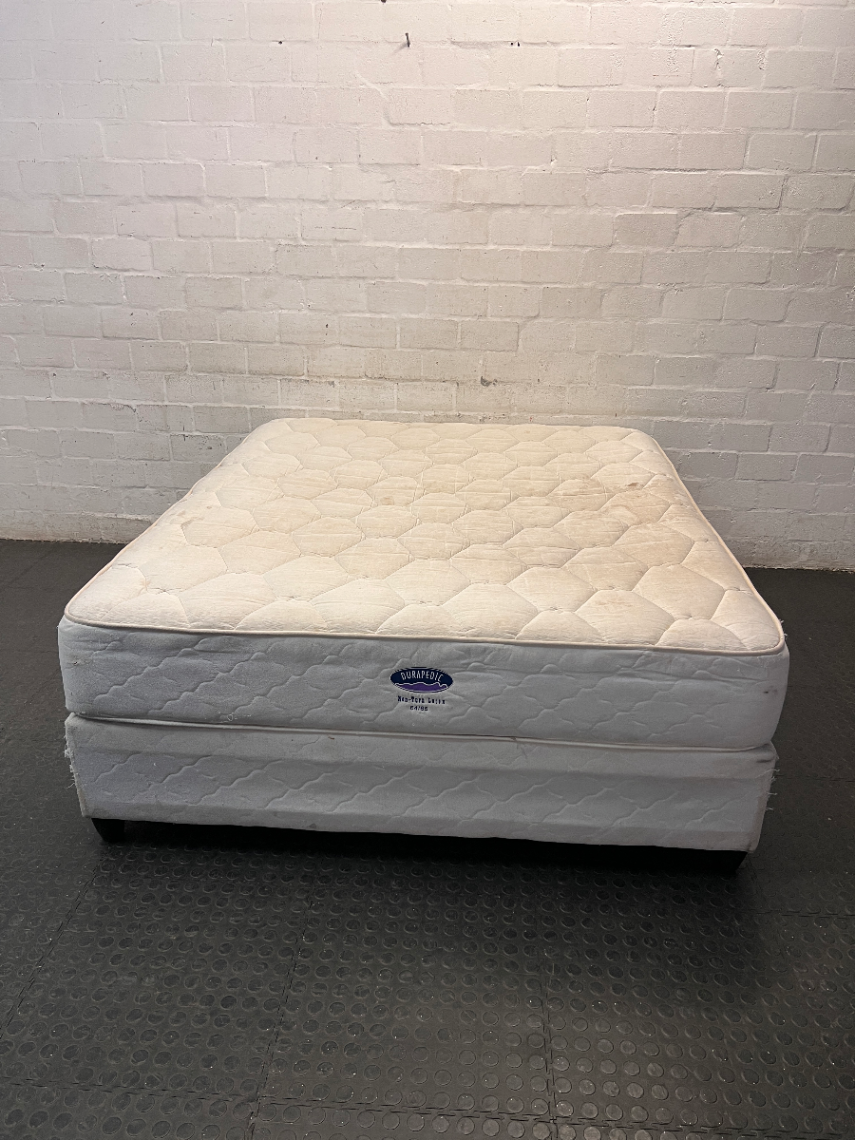 Durapedic Queen Base Set — Visible Wear and Surface Discolouration