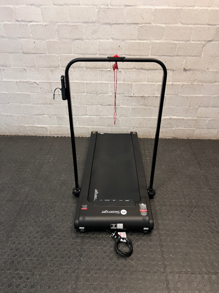 Slazenger Black Walking Pad Treadmill with Handrail — Good Working Order