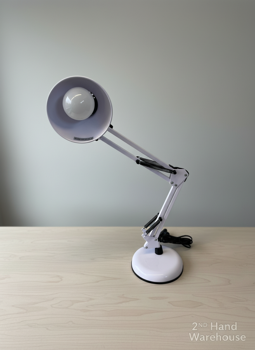 Versatile White Adjustable Desk Lamp