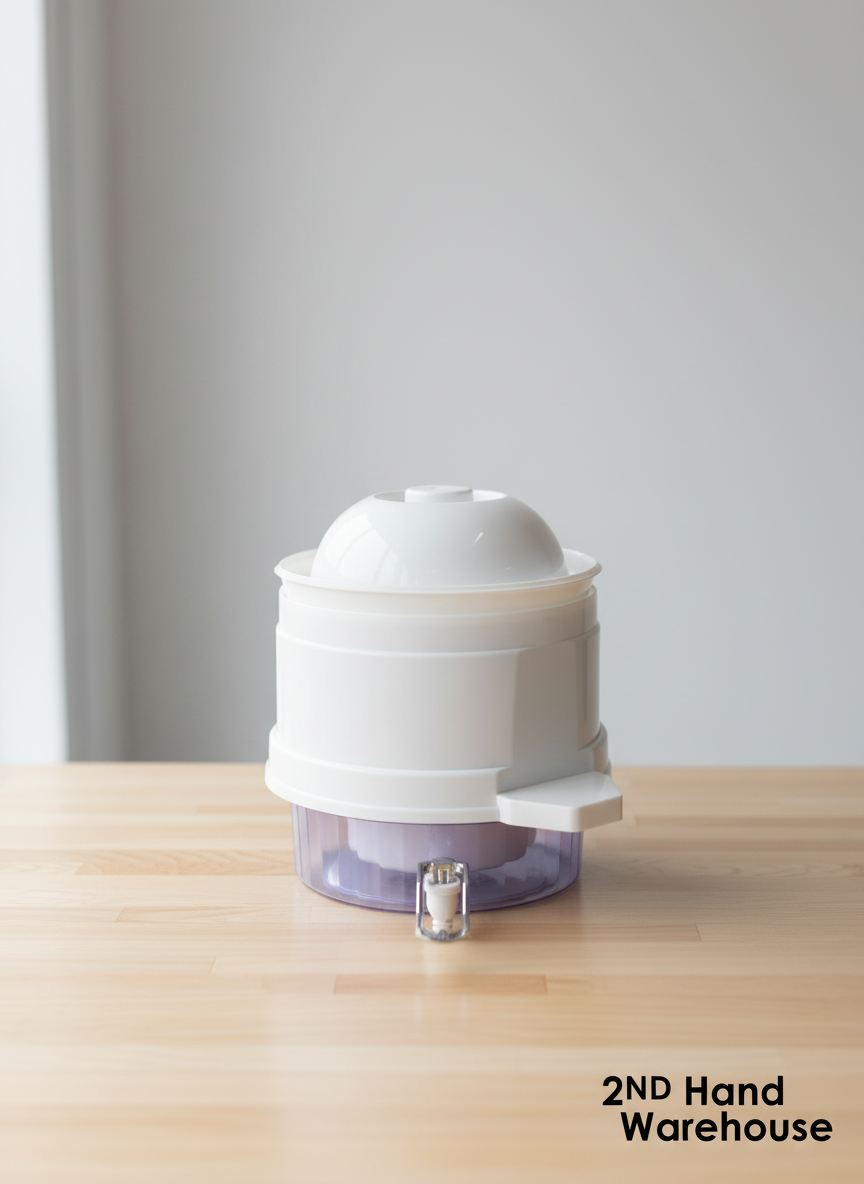 Convenient White & Purple Gravity Water Dispenser