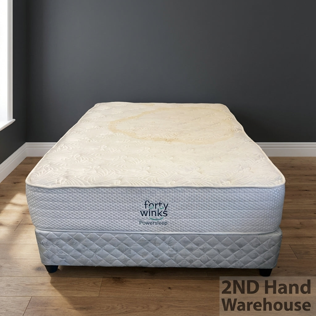 Forty Winks Powersleep Mattress & Base Set - Fair used