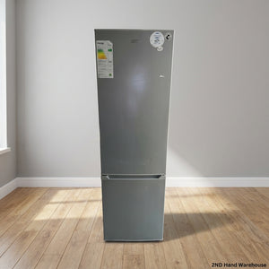 Sleek Grey Bottom Freezer Refrigerator - Energy Efficient - 1 Drawer broken